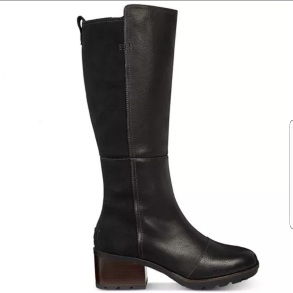 RARE SOREL Black Riding Leather Boots - Picture 6 of 15